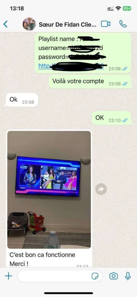 WhatsApp Kundenerfahrung 4KTVZ IPTV Deutschland